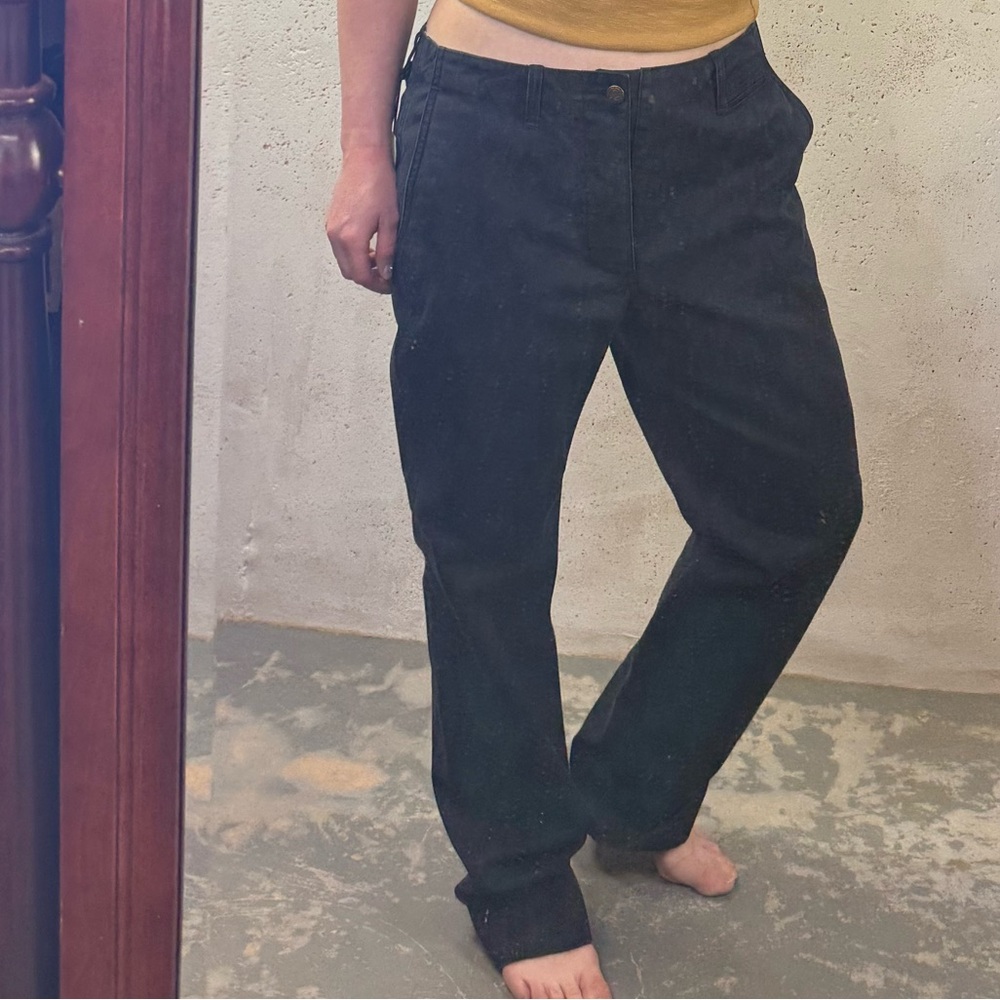 RE/DONE Navy Blue Straight Chino Pants Women’s Size 32” Waist New With Tags
